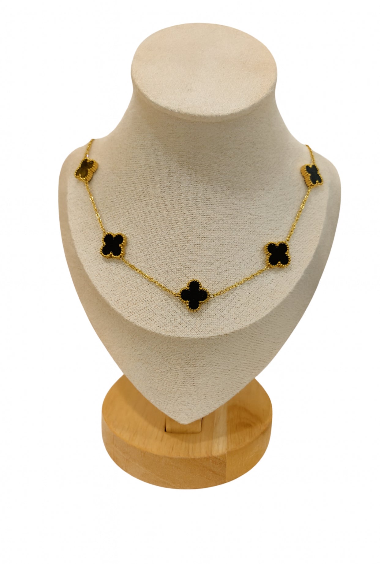 Midnight Clover Necklace