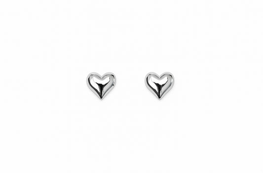 Guldhjärta örhängen silver