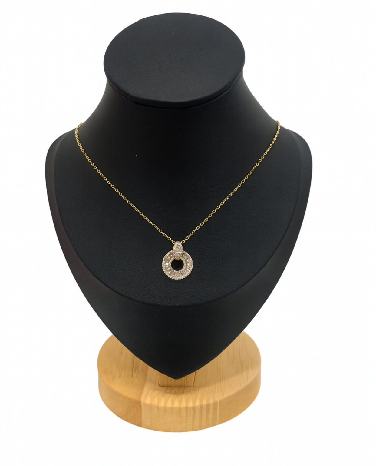 Aurelia Luxe 925 Silver halsband med glittrande Zircon-hänge