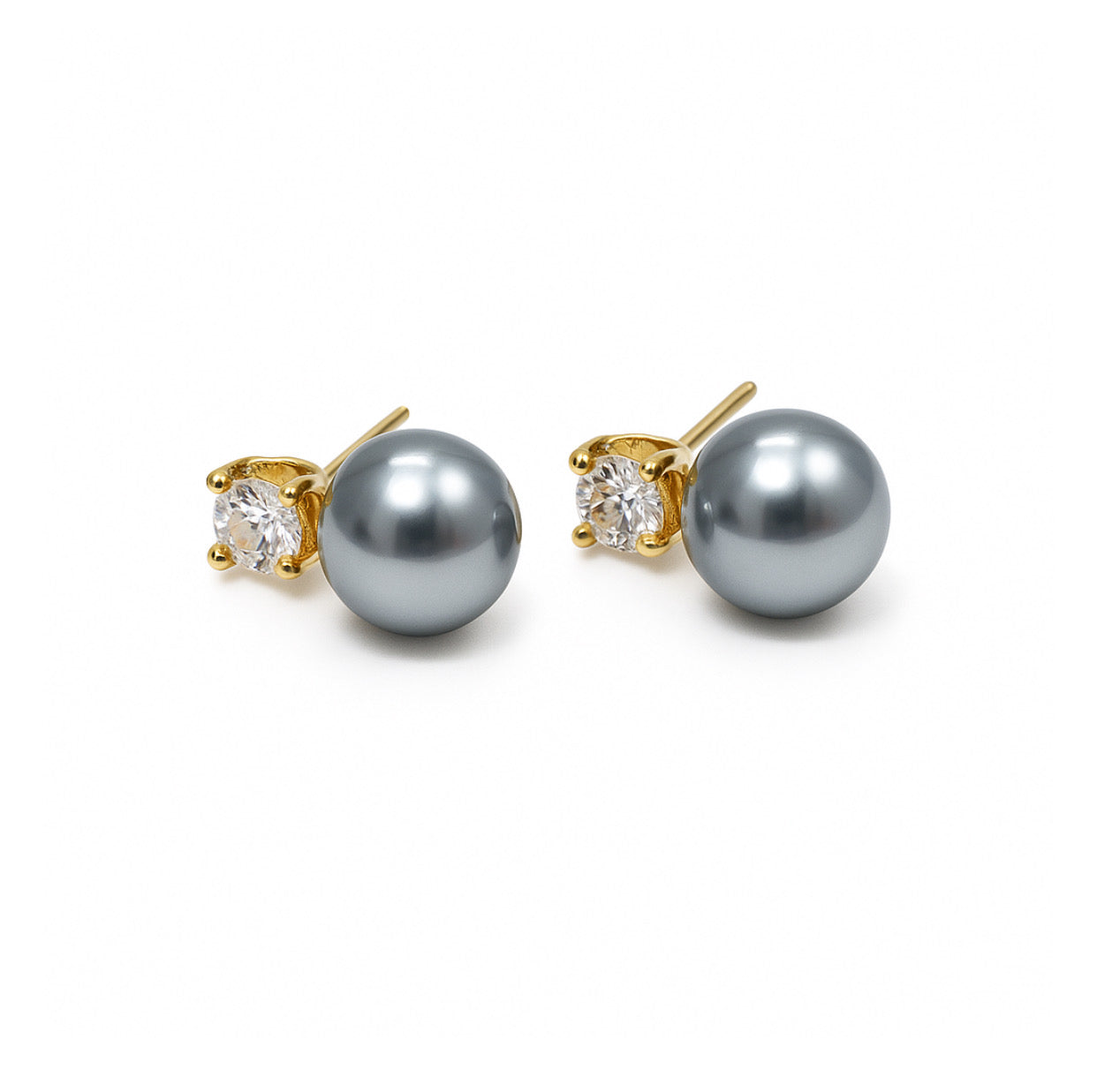 Midnight Pearl studs