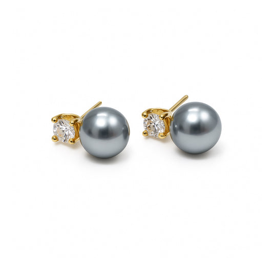 Midnight Pearl studs