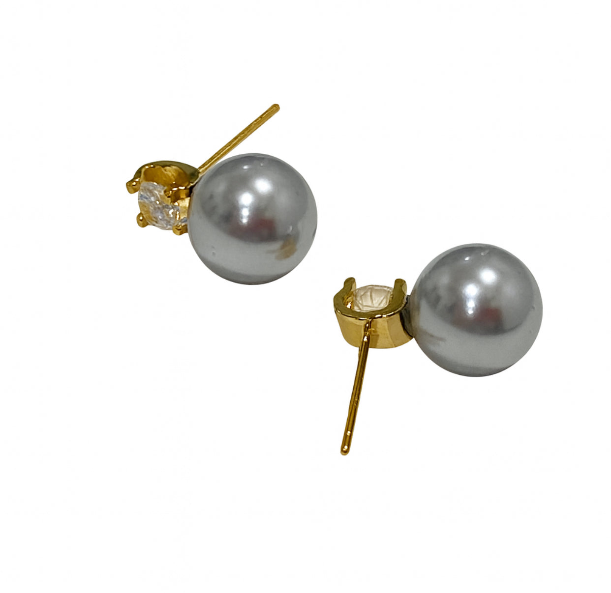 Midnight Pearl studs