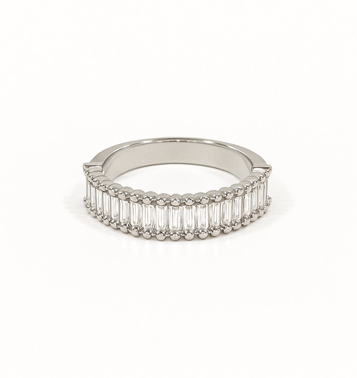 The Moonlit Baguette ring