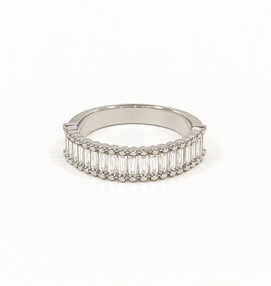 The Moonlit Baguette ring