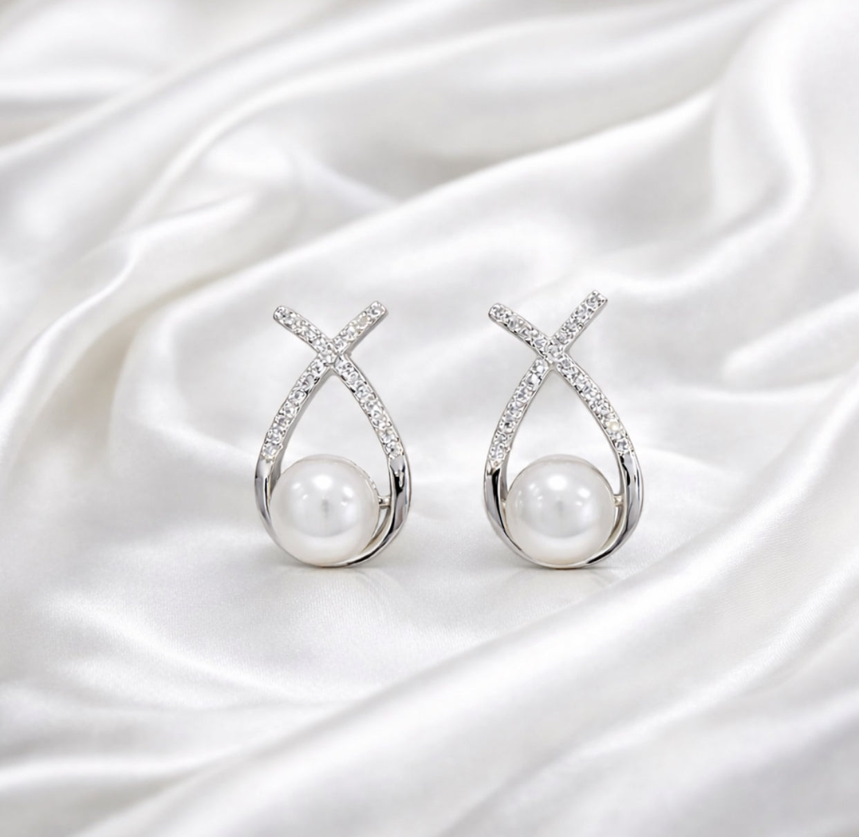 Halo Pärla örhänge